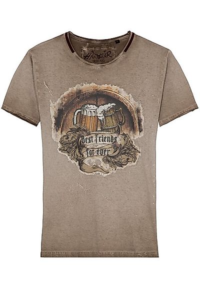 Hangowear Trachtenshirt Trachtenshirt Herren - FEODOR - hellbraun günstig online kaufen