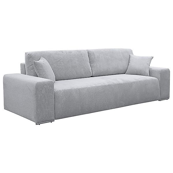 Schlafsofa Virginia grau B/H/T: ca. 257x87x102 cm günstig online kaufen