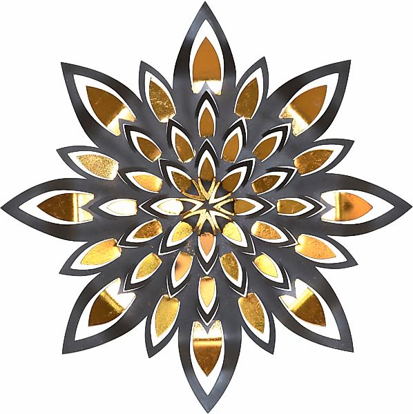 pajoma Wanddekoobjekt "Wanddekoration" große Blüte aus Metall mit glänzende günstig online kaufen