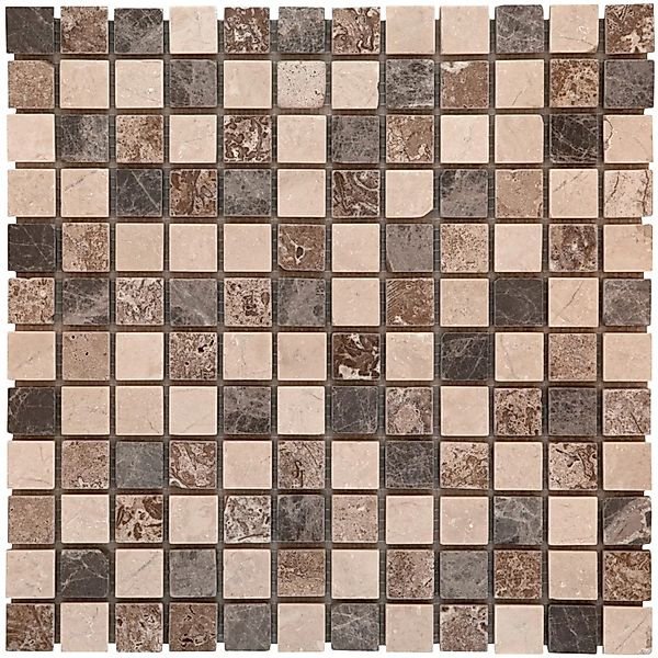 Mosaikmatte Naturstein Kronos Multicolor 30 cm x 30 cm günstig online kaufen