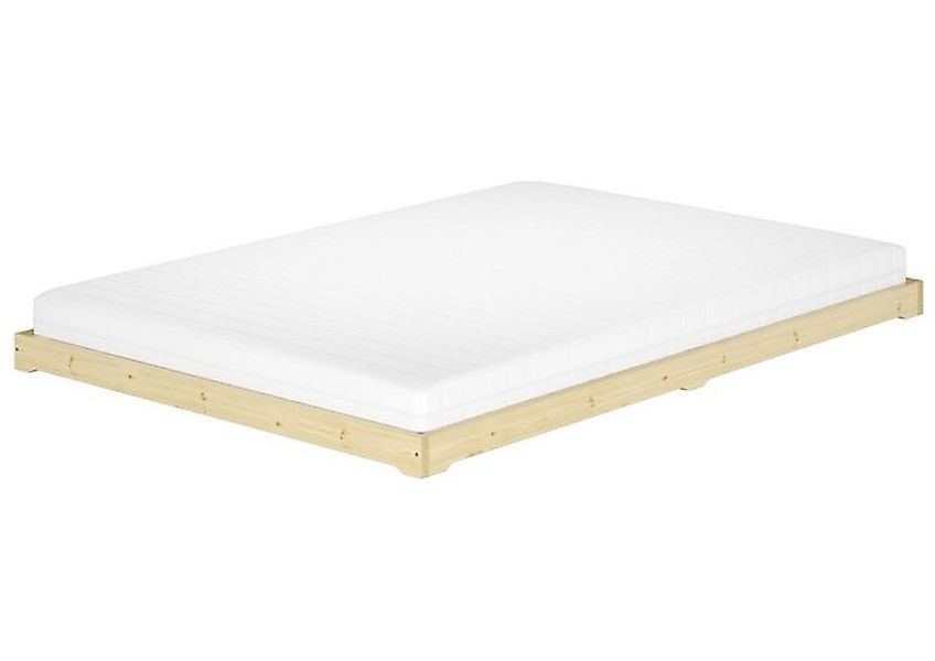 ERST-HOLZ Bett Niedrigbett Futon Unbehandeltes Holz Loftbett 140 x 200 Fich günstig online kaufen