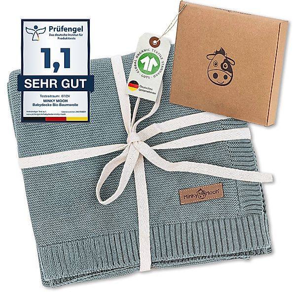 Babydecke Bio Baumwolle 94x72 cm, GOTS günstig online kaufen