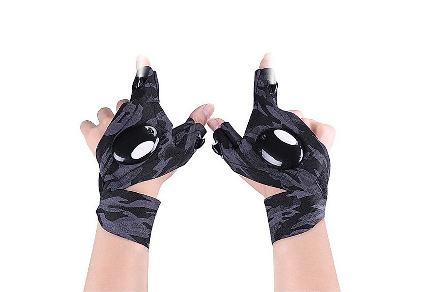KINSI Taschenlampe LED-Leuchten-Handschuhe, Herren-Angel-Zubehör, Outdoor-F günstig online kaufen