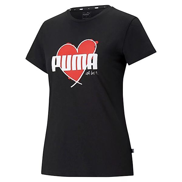 Puma Heart Kurzarm T-shirt M Puma Black günstig online kaufen