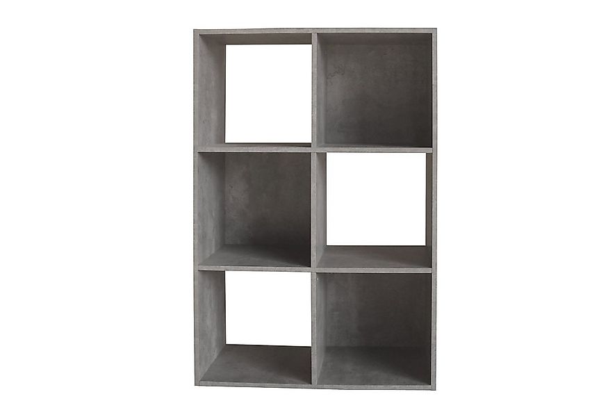 HTI-Living Standregal Standregal Betonoptik 6 Fächer, Stück 1-tlg., Standre günstig online kaufen