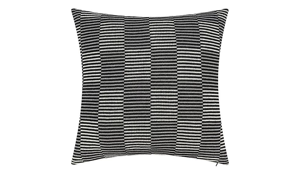Gray & Jones Kissen Karos  Baltic Breeze - schwarz - 100% Polyesterfüllung günstig online kaufen
