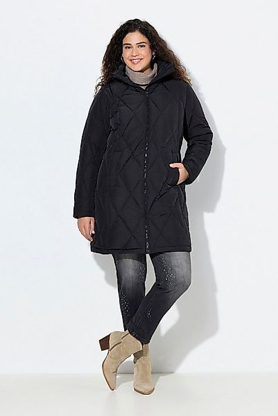 Ulla Popken Wintermantel HYPRAR Steppmantel wasserabweisend Kapuzenkragen günstig online kaufen