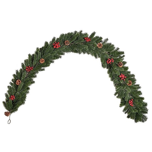 HOMCOM Weihnachtsgirlande Blumendekoration für Treppen günstig online kaufen