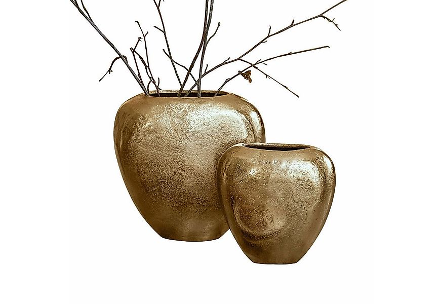 Mirabeau Tischvase Vase 2er Set Cezelle champagner günstig online kaufen