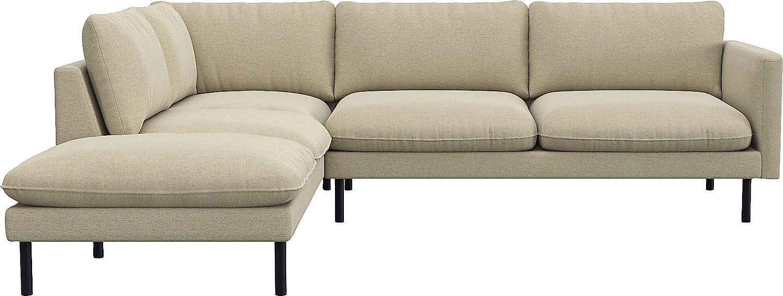 FLEXLUX Ecksofa »Bolzano Designsofa, bequem durch Kaltschaum im Sitz, L-For günstig online kaufen