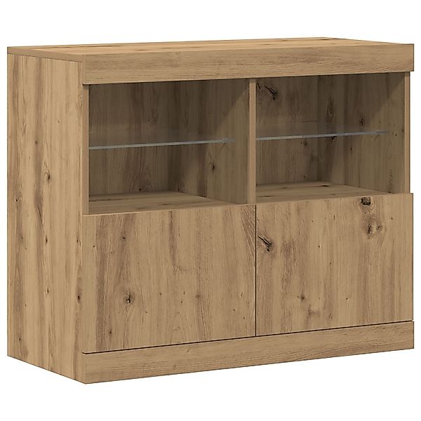 vidaXL Sideboard Sideboard mit LED-Lichtern Artisan günstig online kaufen