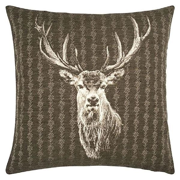 PAD Kissenhülle Kissenhülle Urban Hirsch Olive günstig online kaufen
