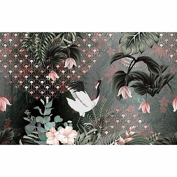 Marburg Fototapete Floral Modern Grau-Rosa FSC® günstig online kaufen