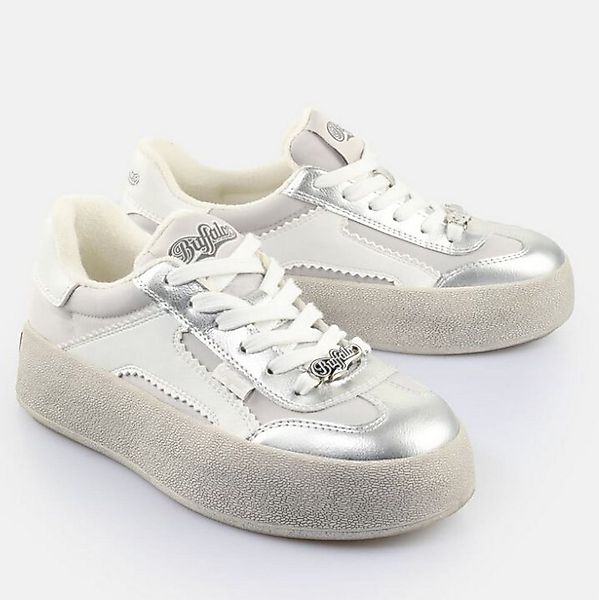Buffalo Buffalo Sneaker Low Cajo Silber/Weiß Sneaker günstig online kaufen