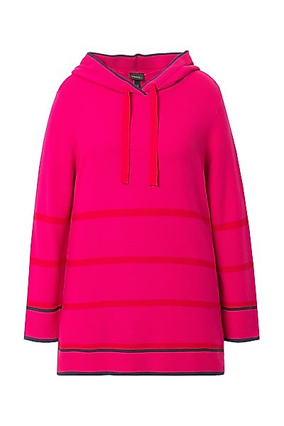 Ulla Popken Wollpullover Pullover Ringel Farbakzente günstig online kaufen