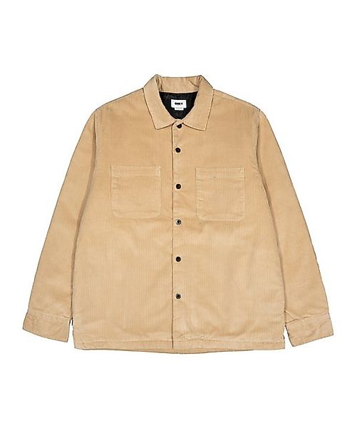 OBEY Sweatjacke Obey Simshirtt Jacke Beige Freizeitjacken Herren Baumwolle günstig online kaufen