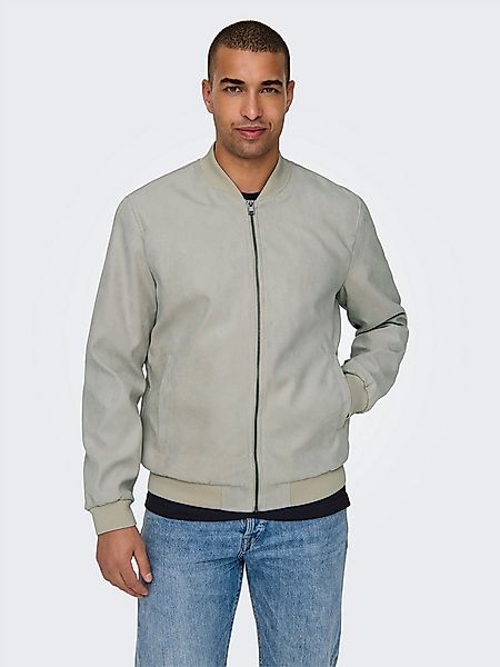 ONLY & SONS Bomberjacke ONSLUCAS FAKE SUEDE BOMBER OTW Polyester, regular f günstig online kaufen