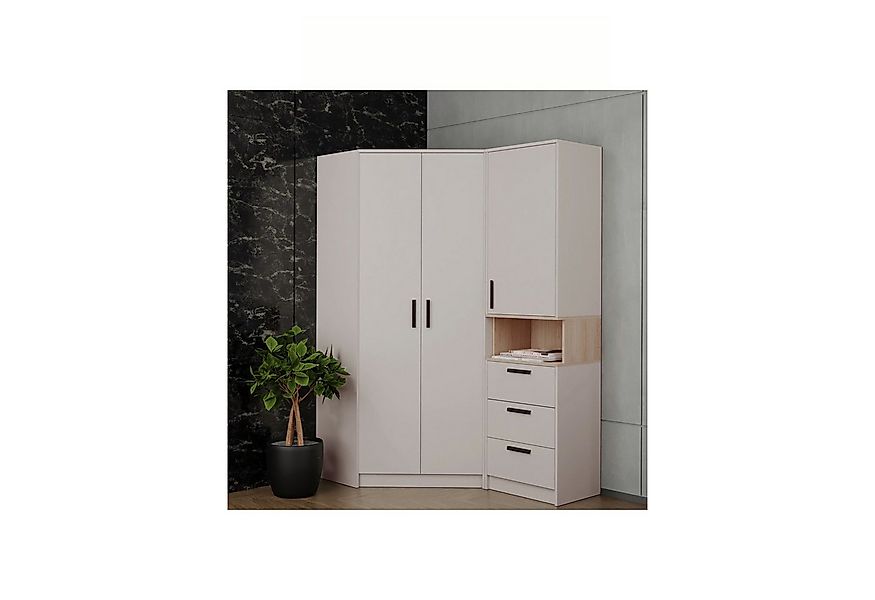 Marmex Möbel Schrank-Set Grant Set 15, (SET, 2-St., Eckschrank, Regal mit S günstig online kaufen