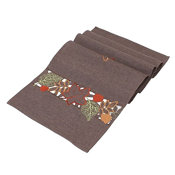 Frank Flechtwaren Tischdecke, Tischläufer Herbstlaub braun günstig online kaufen