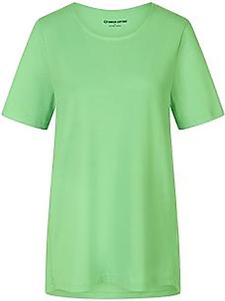 Rundhals-Shirt Benedikte Green Cotton grün günstig online kaufen