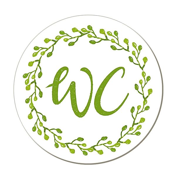 Logbuch-Verlag Wanddekoobjekt WC Schild rund günstig online kaufen