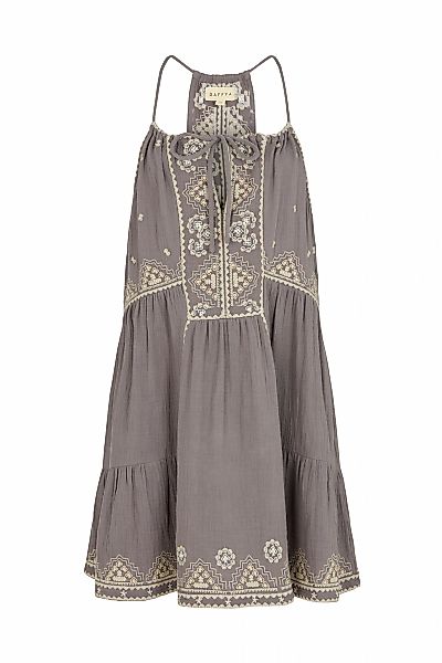 RAFFYA Midikleid "Jen Tiered All Over Embroidered Mini Dress Damen" günstig online kaufen