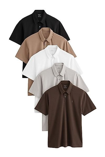 Next Poloshirt 5er-Pack Kurzarm-Poloshirts aus Jersey (5-tlg) günstig online kaufen