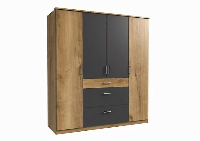 freiraum Kleiderschrank Click (B/H/T: 180x198x58 cm) in Plankeneiche-Nachbi günstig online kaufen