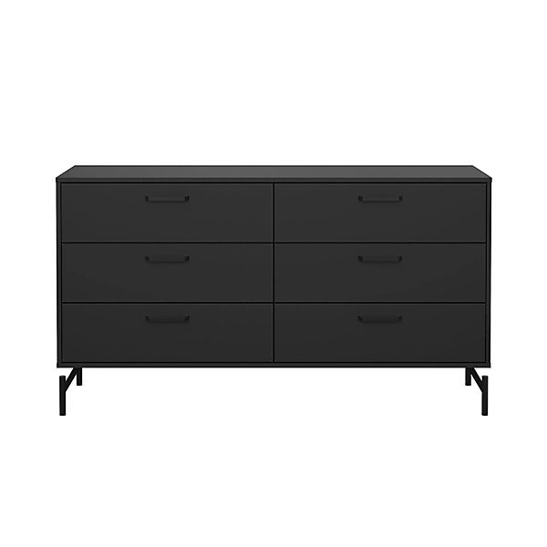 ebuy24 Dana Kommode 6 Schubladen Schwarz Matt günstig online kaufen
