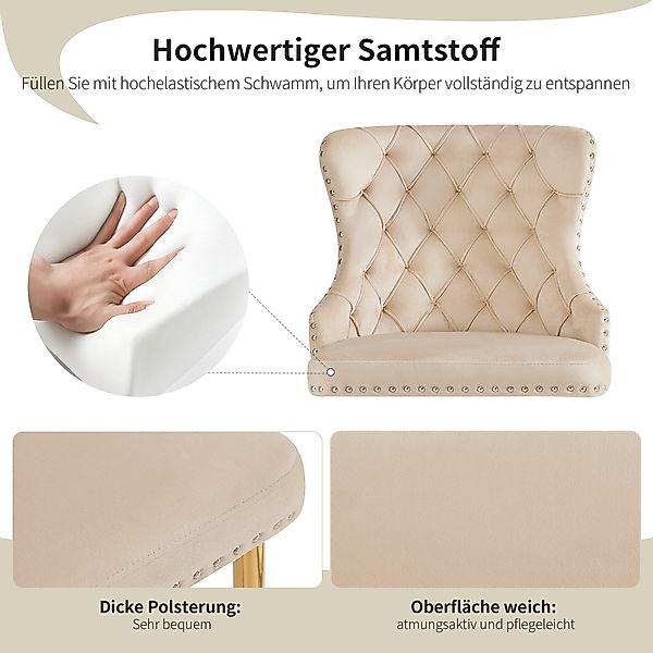 HAUSS SPOLE Esszimmerstuhl 6 St ergonomischer günstig online kaufen