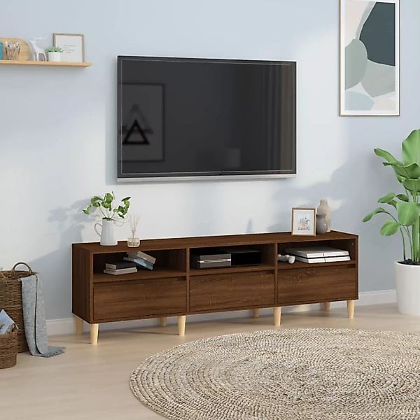 Vidaxl Tv-schrank Braun Eichen-optik 150x30x44,5 Cm Holzwerkstoff günstig online kaufen