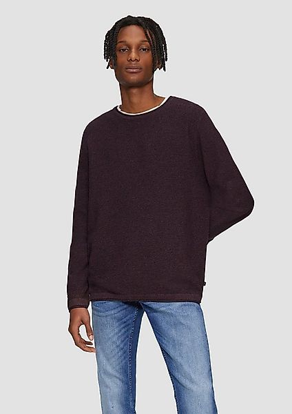 QS Longpullover Strickpullover Strickpullover aus Melangegarn günstig online kaufen