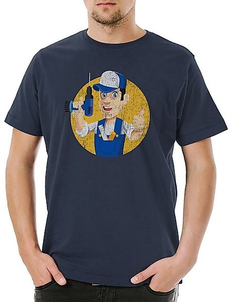 Urban Backwoods Print-Shirt Urban Backwoods Handyman I Herren T-Shirt Navy günstig online kaufen