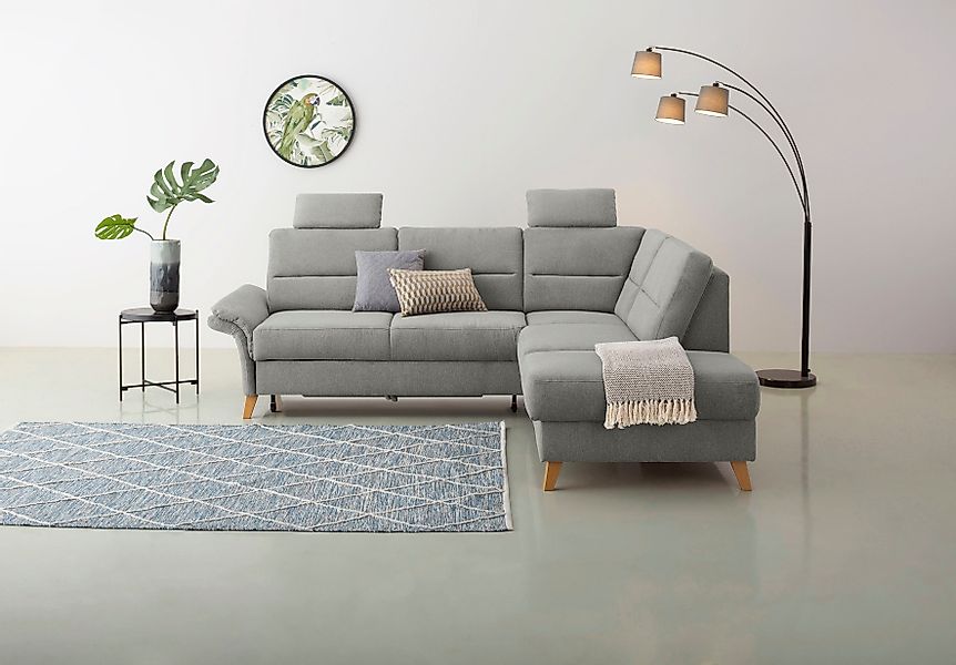 Home affaire Ecksofa "Westerland L-Form" Federkern-Polsterung, wahlweise mi günstig online kaufen
