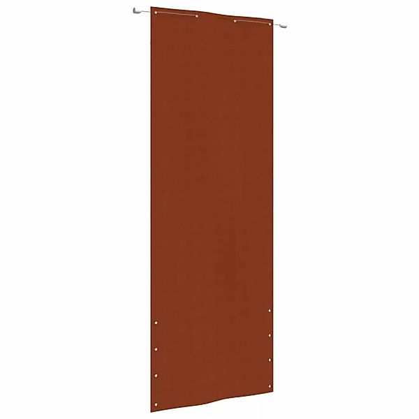 Vidaxl Balkon-sichtschutz Terrakottarot 80x240 Cm Oxford-gewebe günstig online kaufen