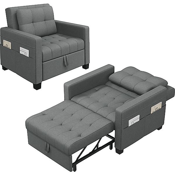 Yaheetech Loungesessel Einzelsofa, Klappbarer Relaxsessel Schlafsofa günstig online kaufen