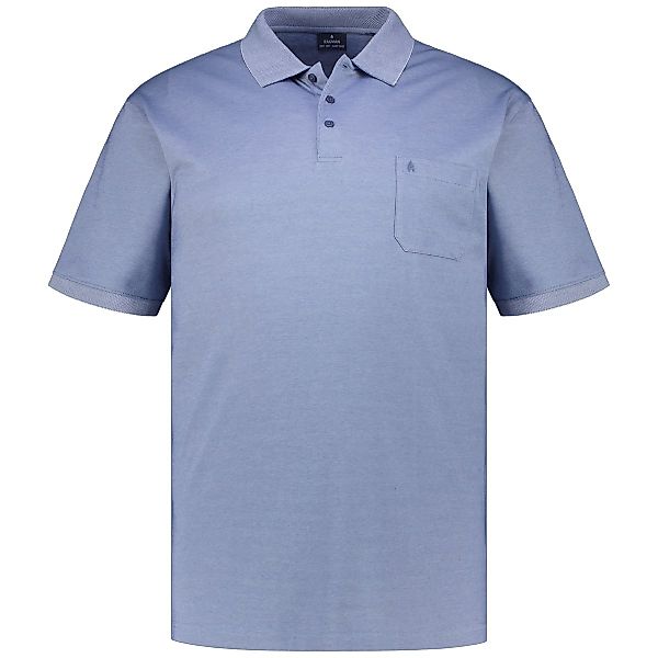 RAGMAN Poloshirt mit Pima-Baumwolle Farbe graublau Größe: 6XL günstig online kaufen