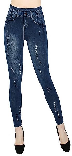 dy_mode Jeggings Damen Jeggings High Waist Leggings in Jeans Optik BequemJe günstig online kaufen