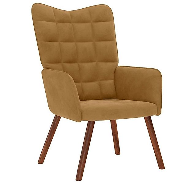 vidaXL Sessel Relaxsessel Braun Samt (1-St) günstig online kaufen
