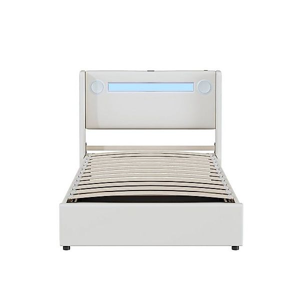 Gotagee Polsterbett Kinderbett Jugendbett mit Bluetooth und USB Aufbewahrun günstig online kaufen