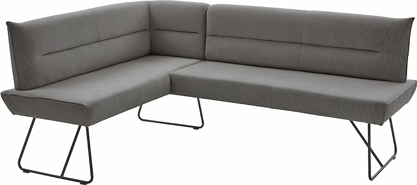 NIEHOFF SITZMÖBEL Eckbank "Conny", mit Micro-Federkern, Bezug Cord, Gestell günstig online kaufen