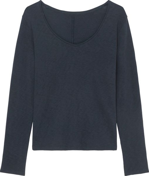 Marc O'Polo DENIM Langarmshirt mit Rollkante günstig online kaufen