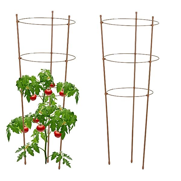 relaxdays Rankhilfe Braune Rankhilfe 76 cm günstig online kaufen