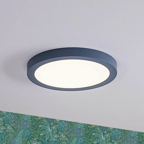 LED Deckenleuchte Abia in Blau 22W 2200lm günstig online kaufen