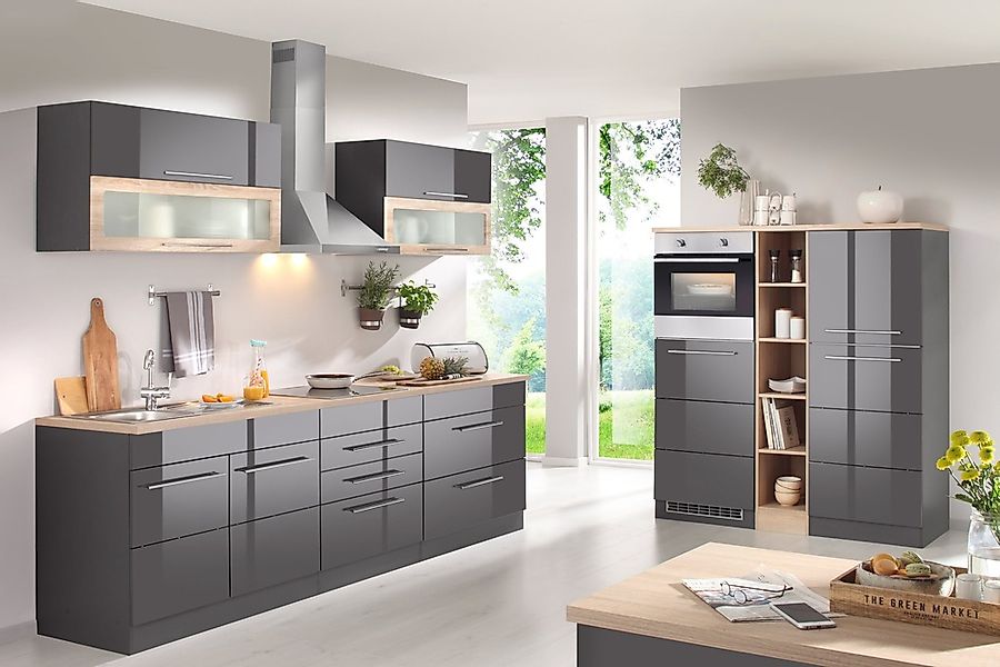 KOCHSTATION Küchenzeile »KS-Wien« Breite 430 cm, wahlweise mit E-Geräten un günstig online kaufen