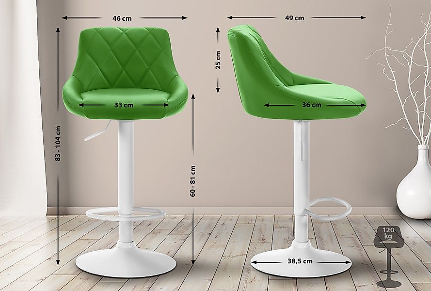 CLP Barhocker Lazio Kunstleder, höhenverstellbar und günstig online kaufen