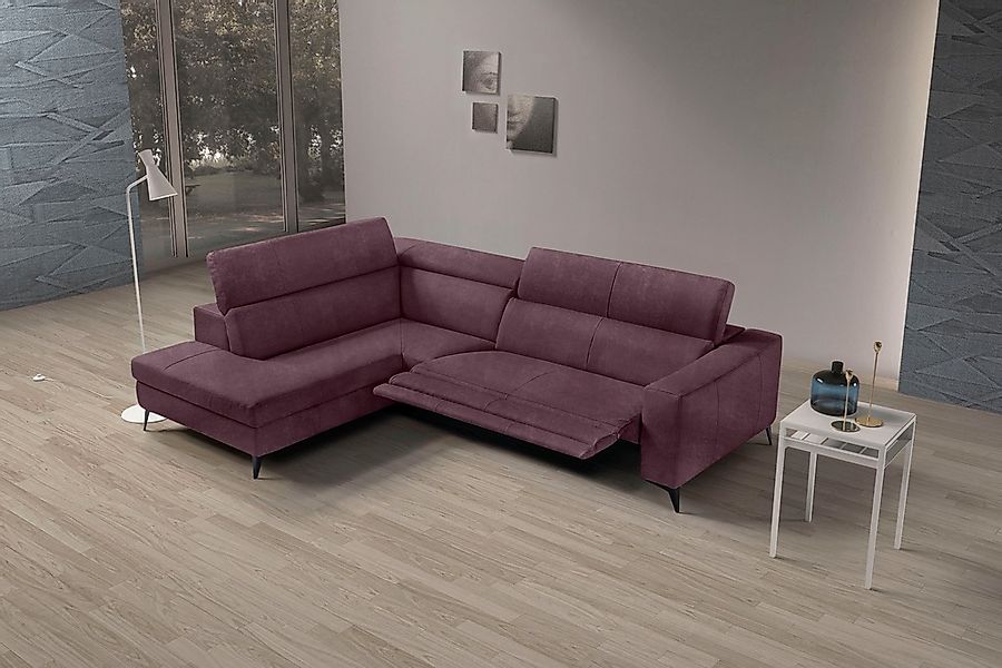 Egoitaliano Ecksofa "Edith, Designsofa mit hohem Sitzkomfort, L-Form", inkl günstig online kaufen