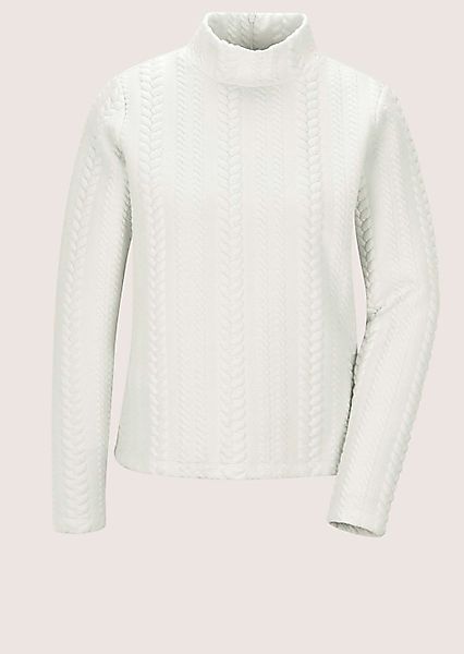 MADELEINE Langarmshirt "Sweatshirt Sweatshirt mit Zopfstruktur" günstig online kaufen