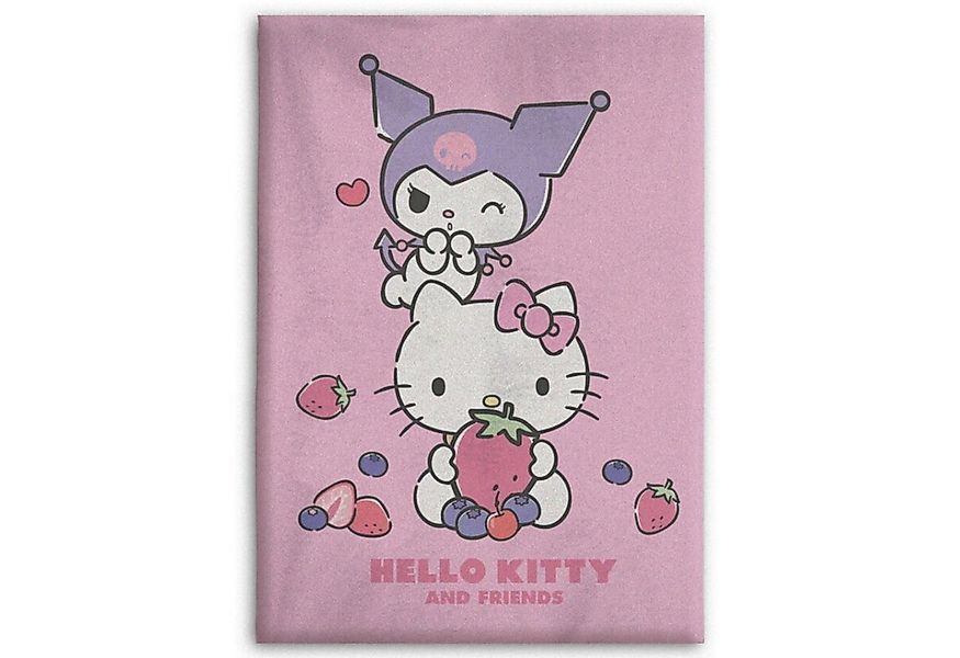 Wohndecke Hello Kitty Kuromi Kinder Fleece Decke warme Kuscheldecke 100x140 günstig online kaufen