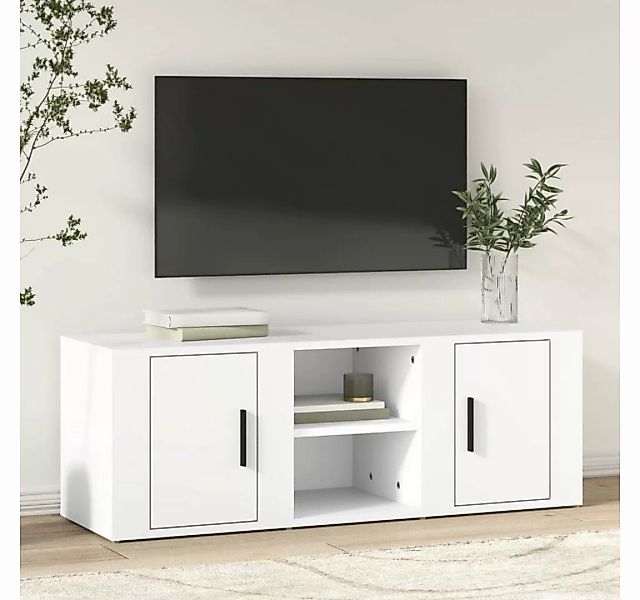 furnicato TV-Schrank Weiß 100x31,5x35 cm Holzwerkstoff günstig online kaufen